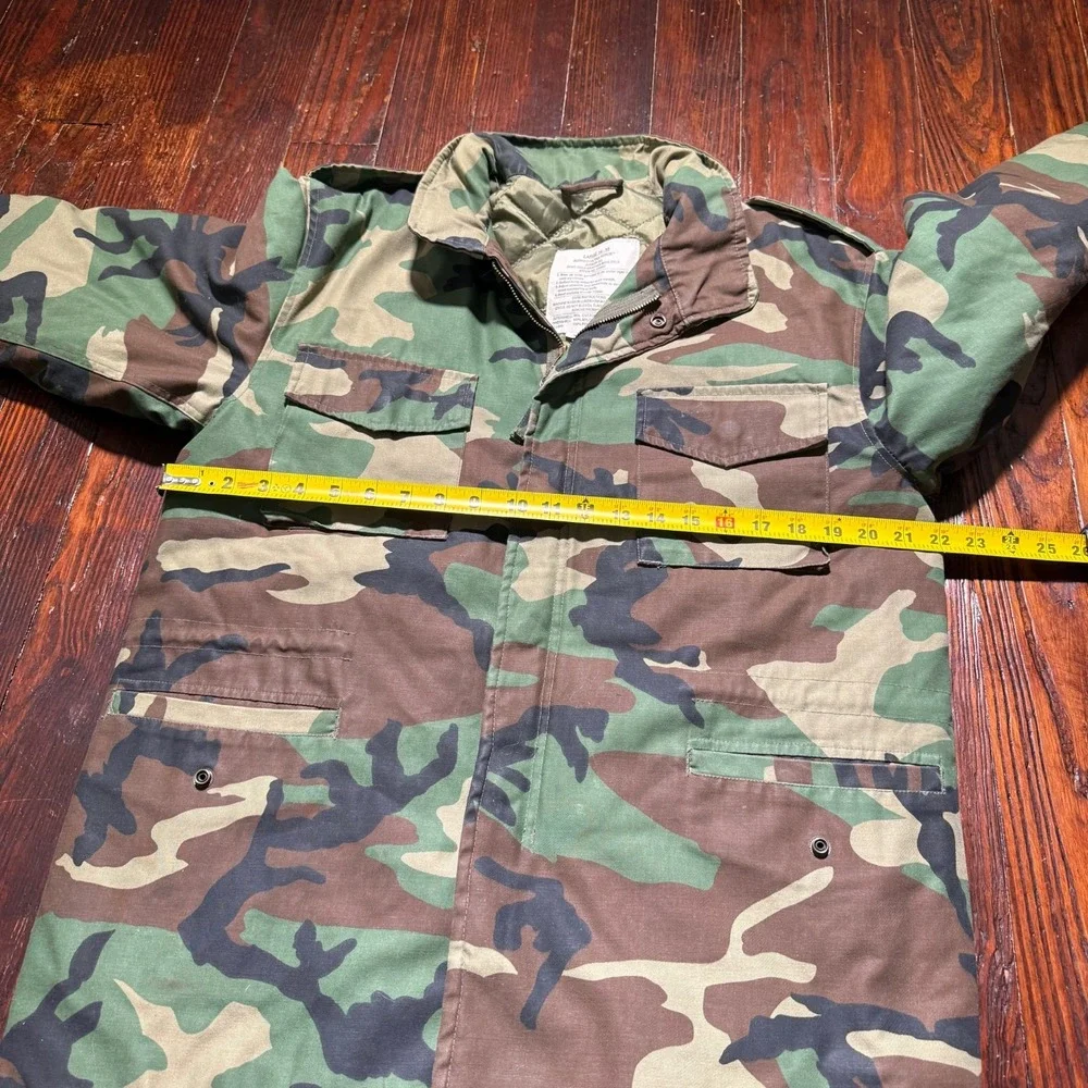 VTG‎ Military Jacket Boys Large 14-16 Field Cold Weather Coat Camo Lined Army